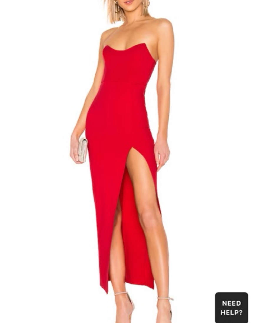 Revolve superdown red Strapless Dress - Image 1