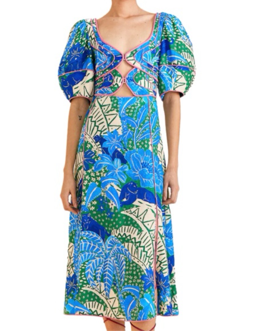 green emerald velvet dress Carlotta Dress
