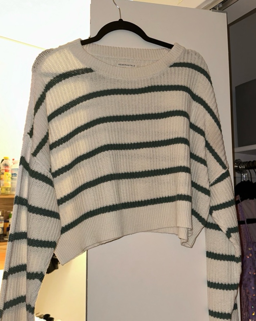Cropped striped sweater from LuLu’s - Image 2