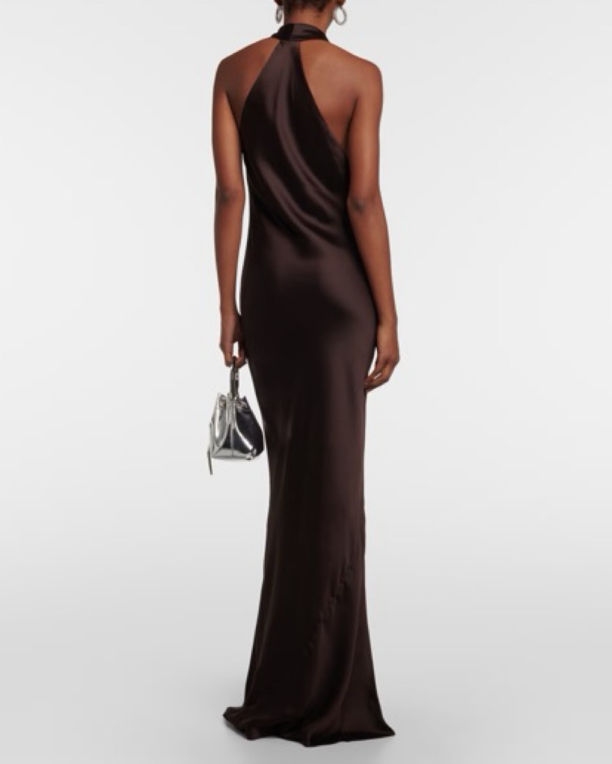 Norma Kamli Draped Halterneck Gown - Image 3