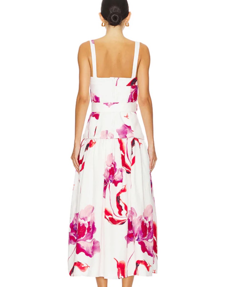 Nicholas Drop Waist Floral Dress by Nicholas - Pickle