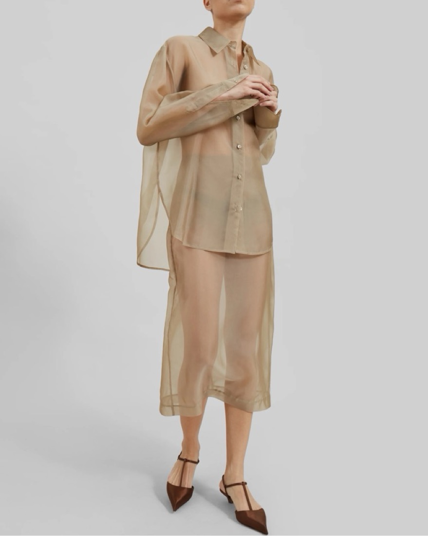 Frankie Shop Peri Button Up Top Shirt - Image 1