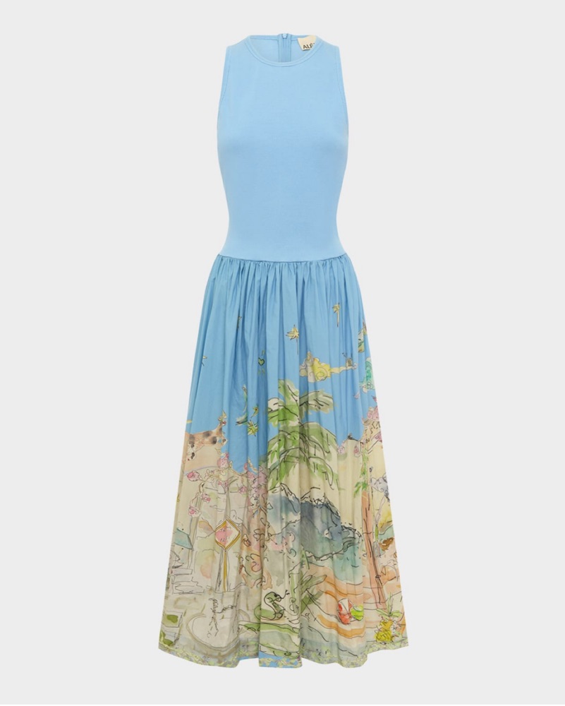 knee length dresses for ladies Island Vacay Maxi Dress in Aqua M / Aqua main image 1