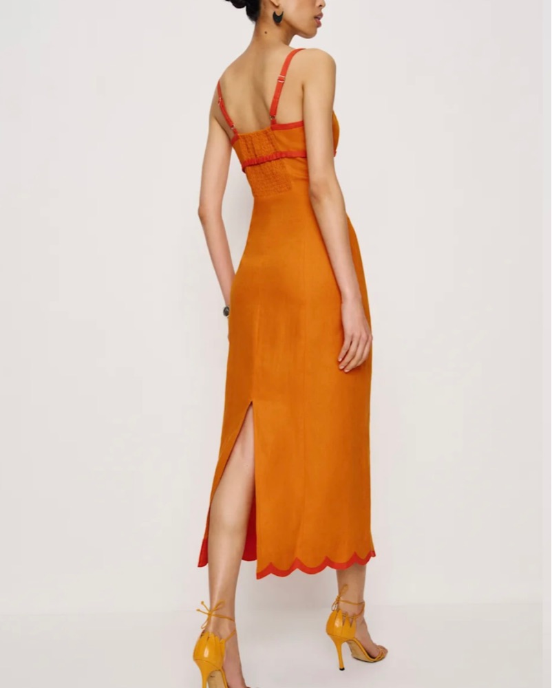 knee length dresses for ladies Sara Midi Dress Snow main image 1