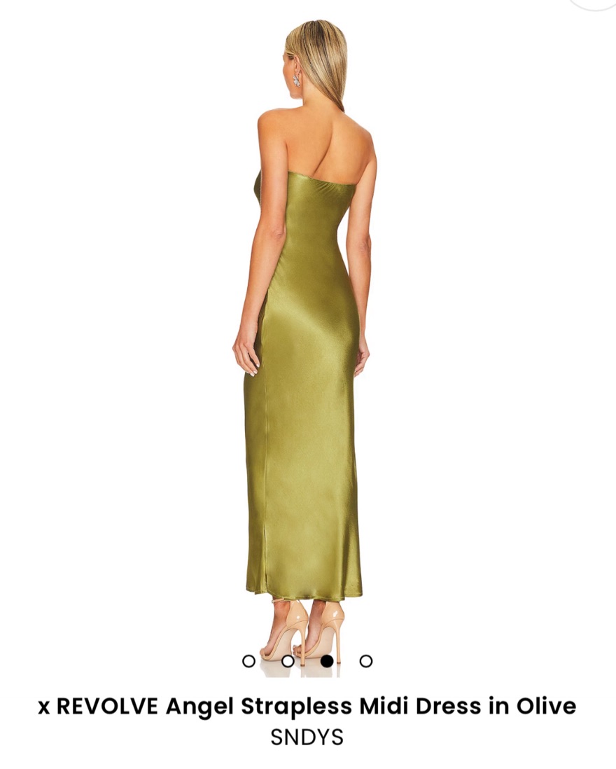 Green Revolve SNDYS Dress by Revolve - Pickle