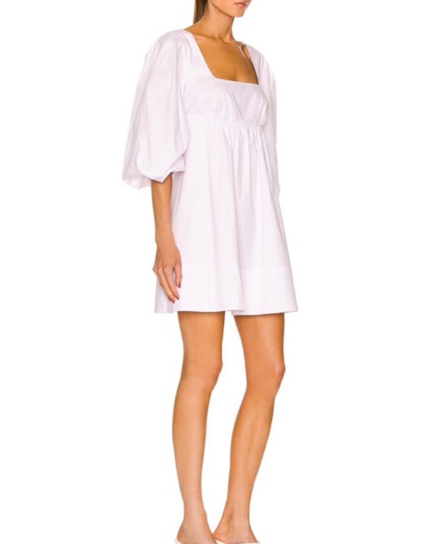 Staud Sophie Dress White - Image 2