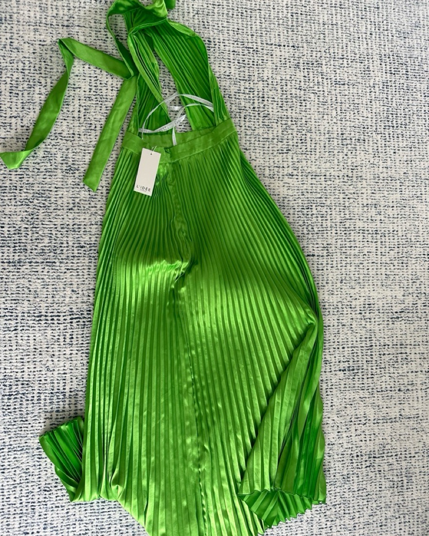 NEW L'IDEE Bright Green Renaissance Gown by L'idee - Pickle