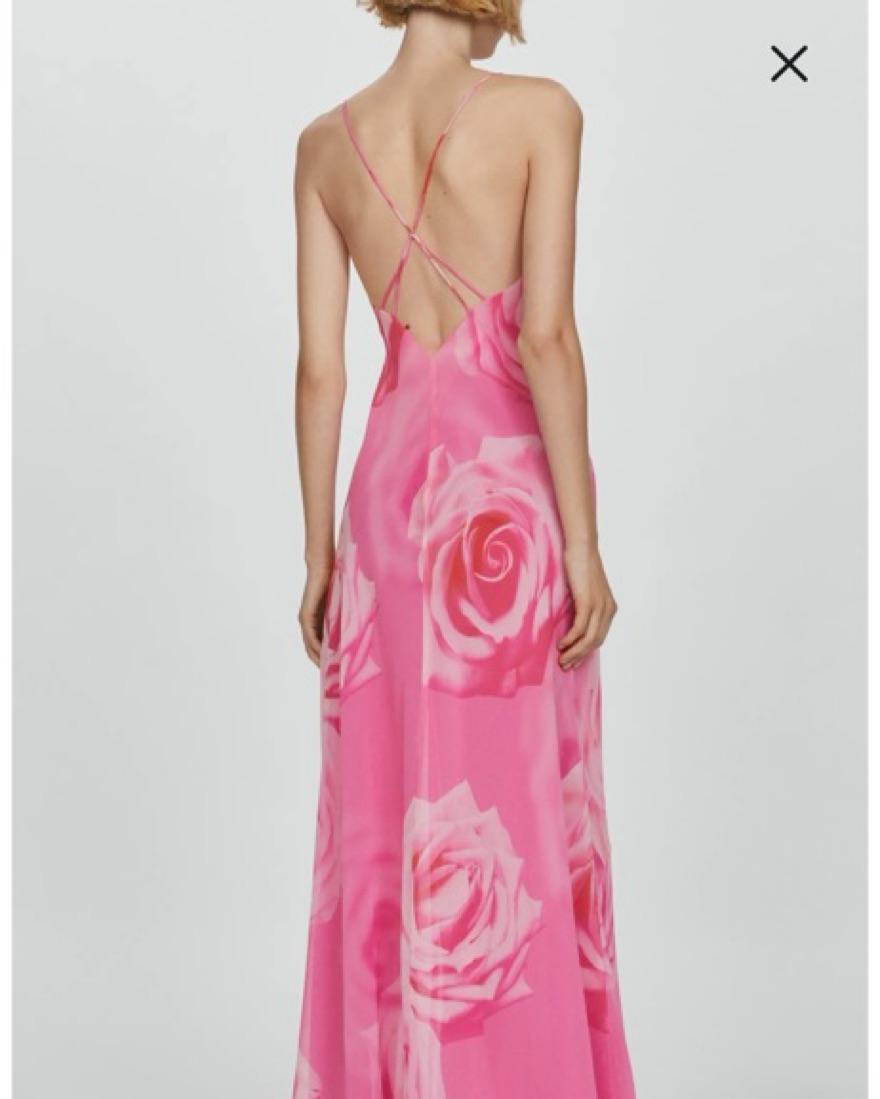 open lace back dress Long Dress - Pattern