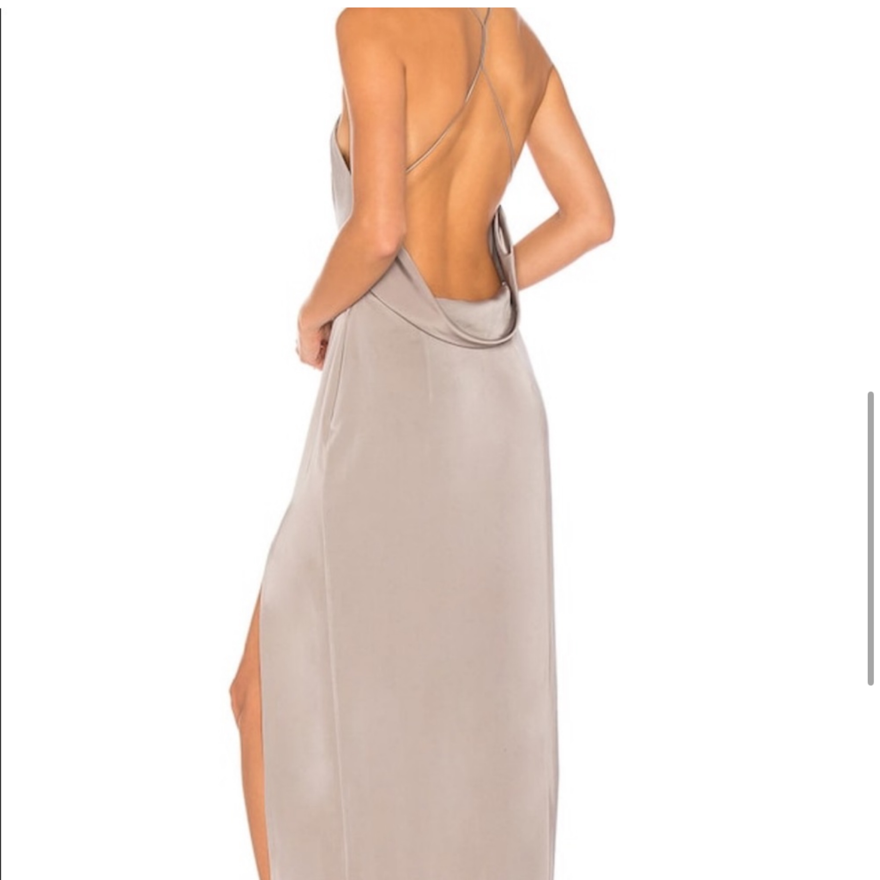 LOVERS + FRIENDS Gray Formal Gown - Image 3