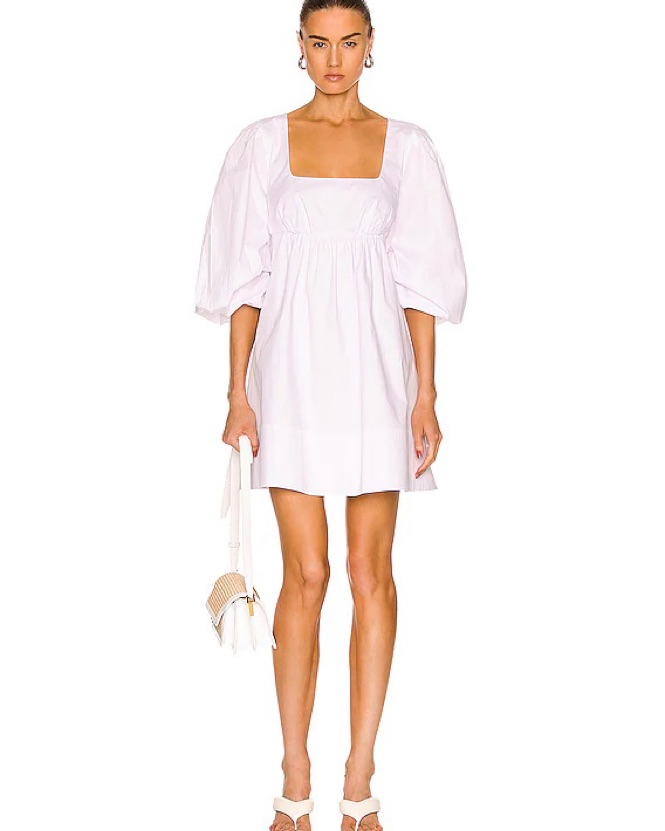 Staud Sophie Dress White - Image 1