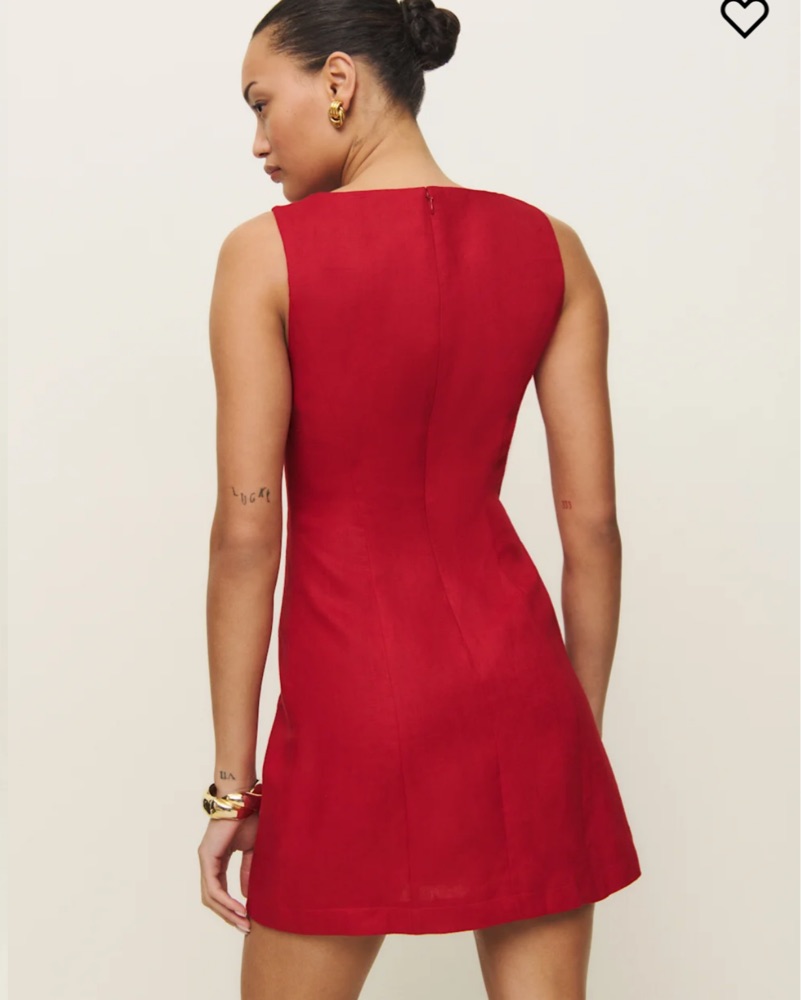 strapless open back dress All About It Bubble Hem Active Mini Dress-Red main image 0