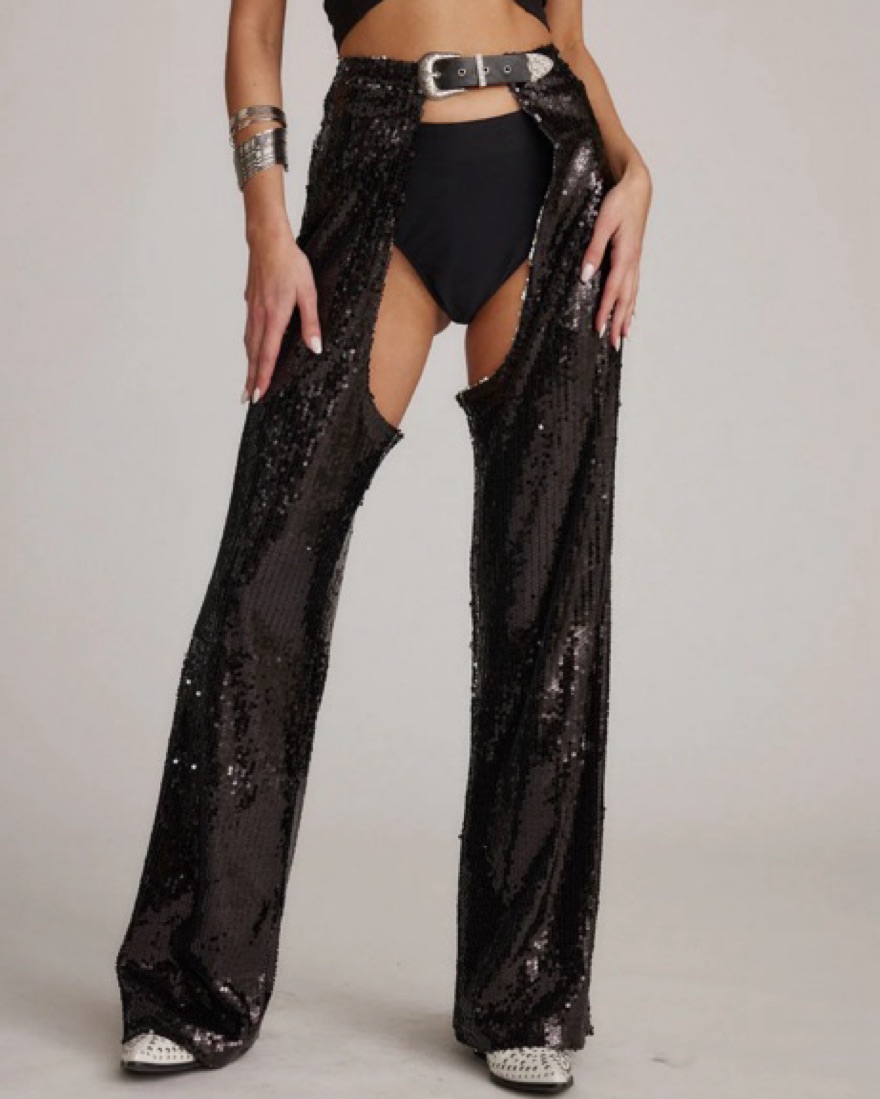 Cowgirl Sequins Chaps & Jacket - Image 1