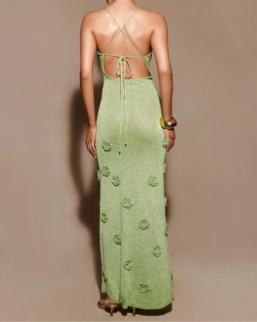 Chic Mint Green Floral Maxi Dress by Meshki - Pickle
