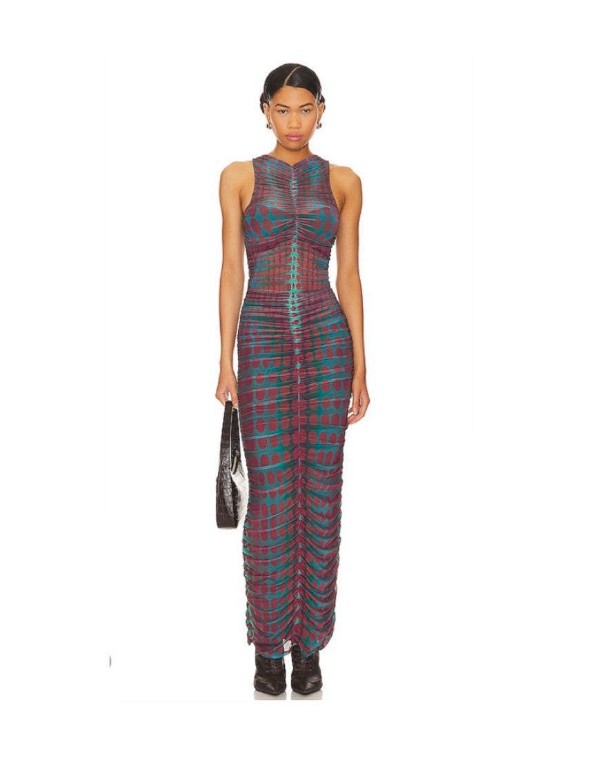 chinese dress ladies AFRM X Revolve Monna Sike Cutouts Mini Dress Women's XS Multi Wildflow   PayWut