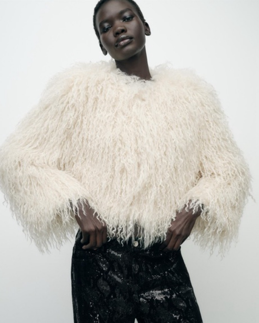 Zw Collection Fur Jacket Zara Woman Zw Collection Soft Faux Fur