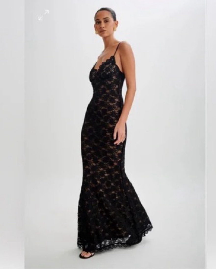 Meshki Black Lace Maxi Dress by Meshki - Pickle