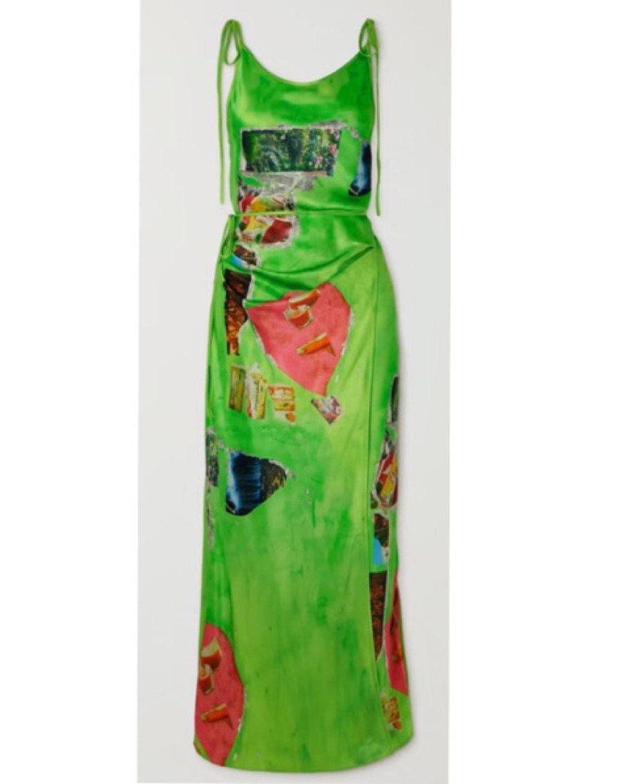 Acne Studios Satin Wrap Dress by Acne Studios - Pickle