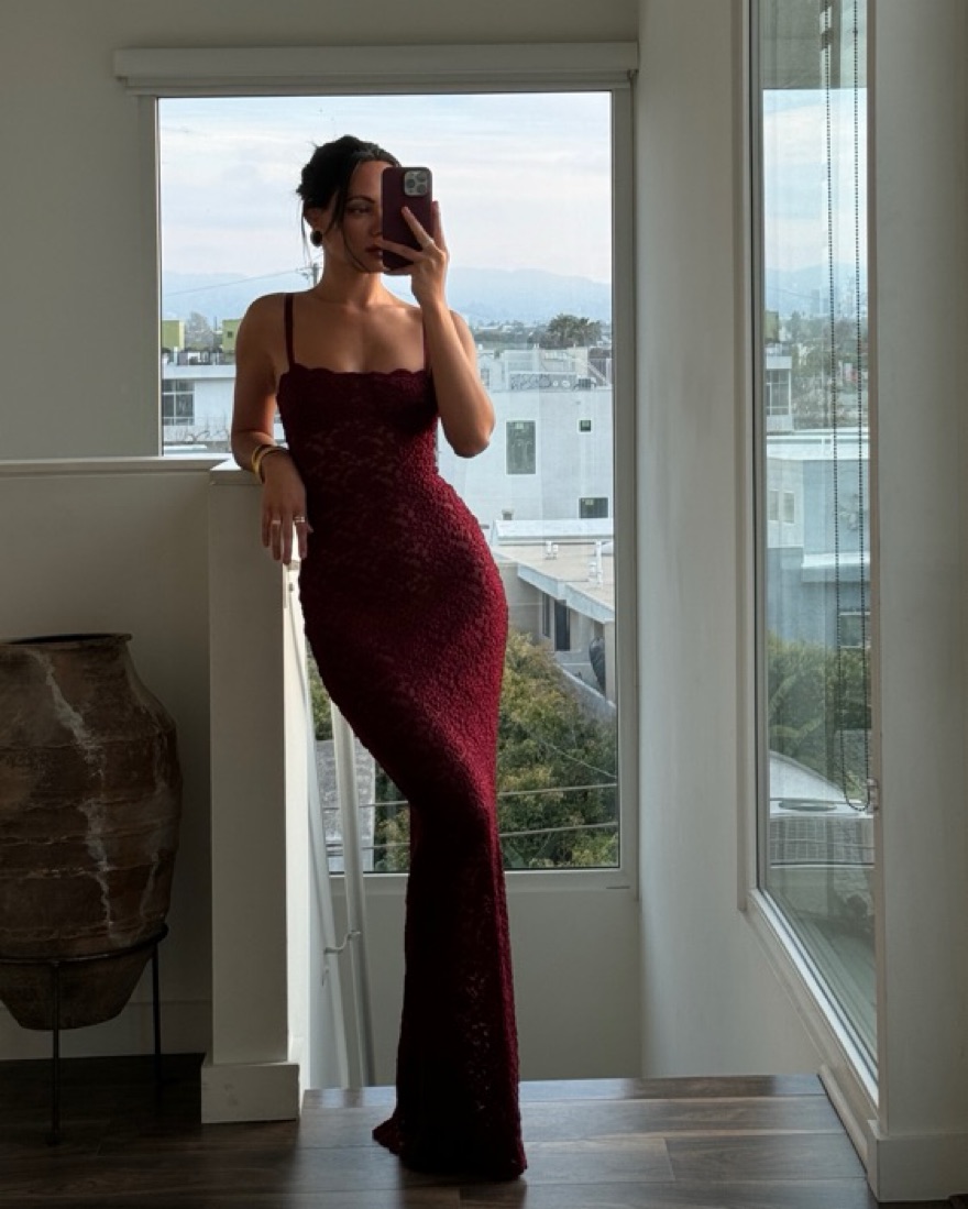 Arcina Ori Dress In Wine - Image 5