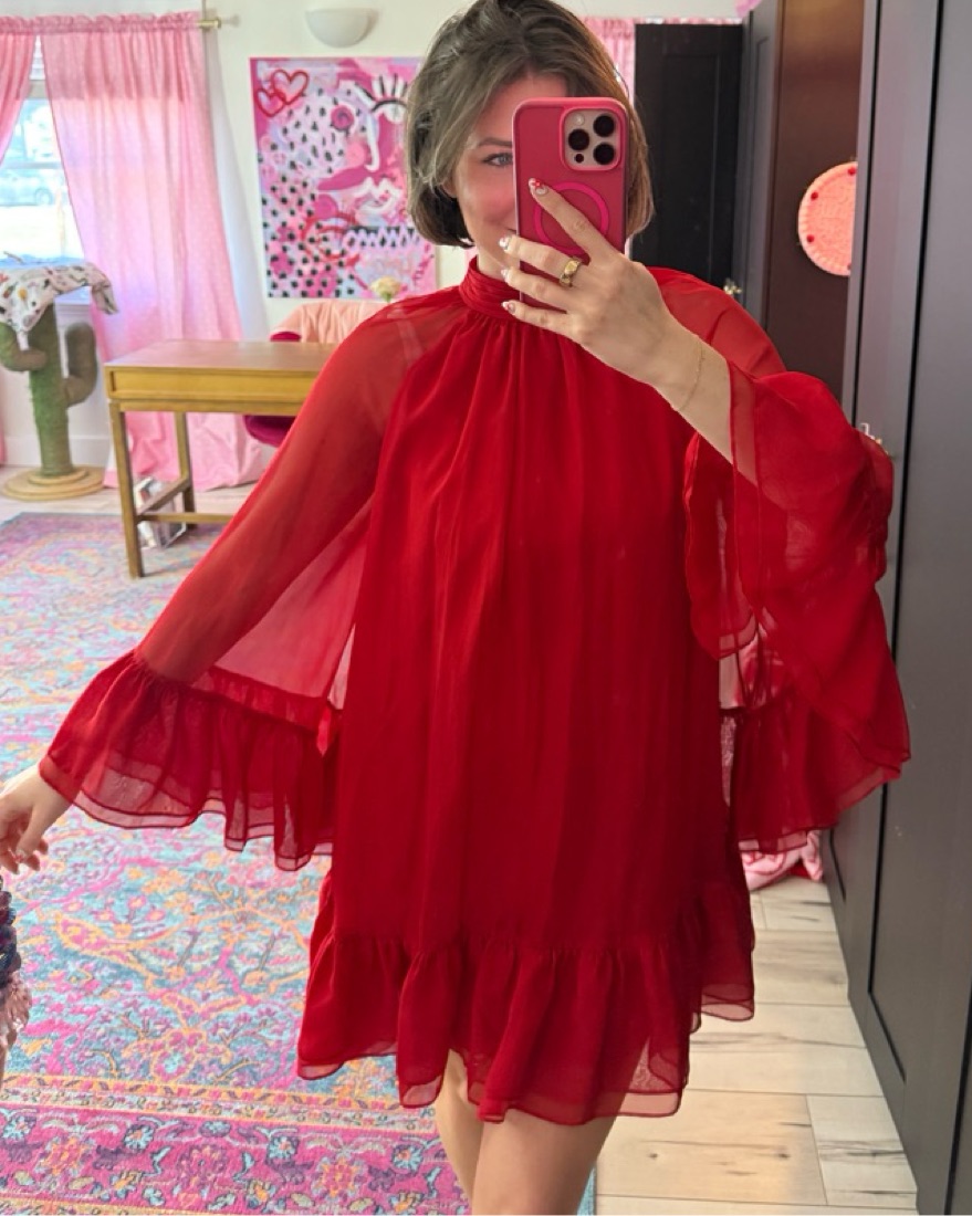 Alice and Olivia Red Formal Dress - Image 3