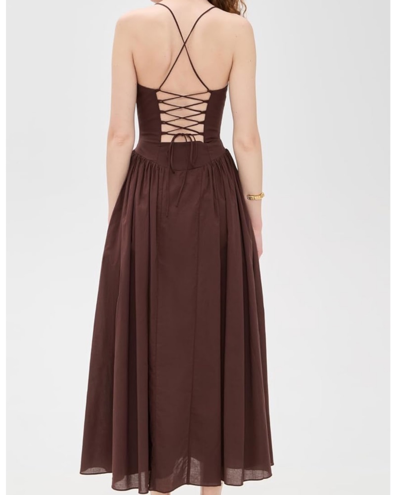 Bardot Brown Drop Waist Dress by Bardot - Pickle
