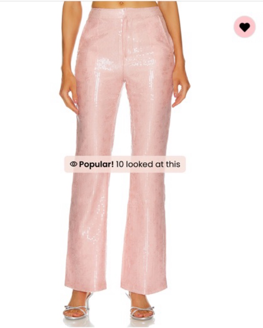 Pink Sequin Pants - Image 1