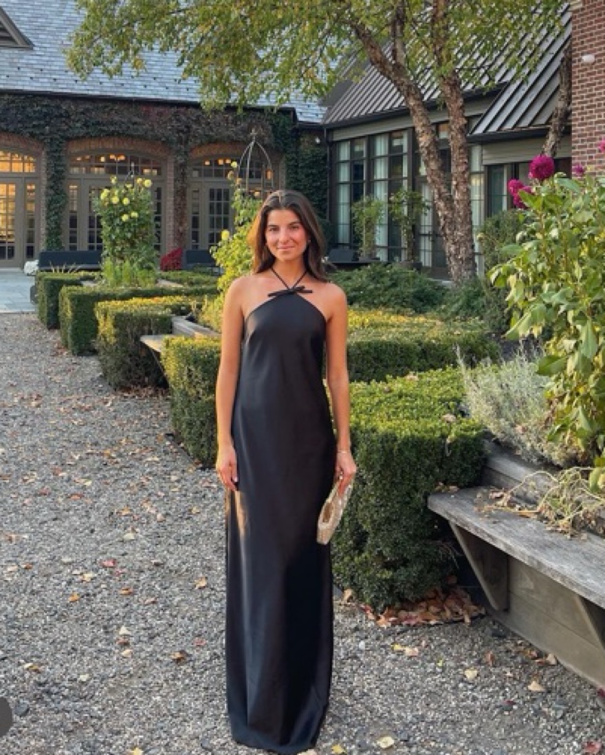 Araceli Halter Strap Satin Slipdress - Image 1