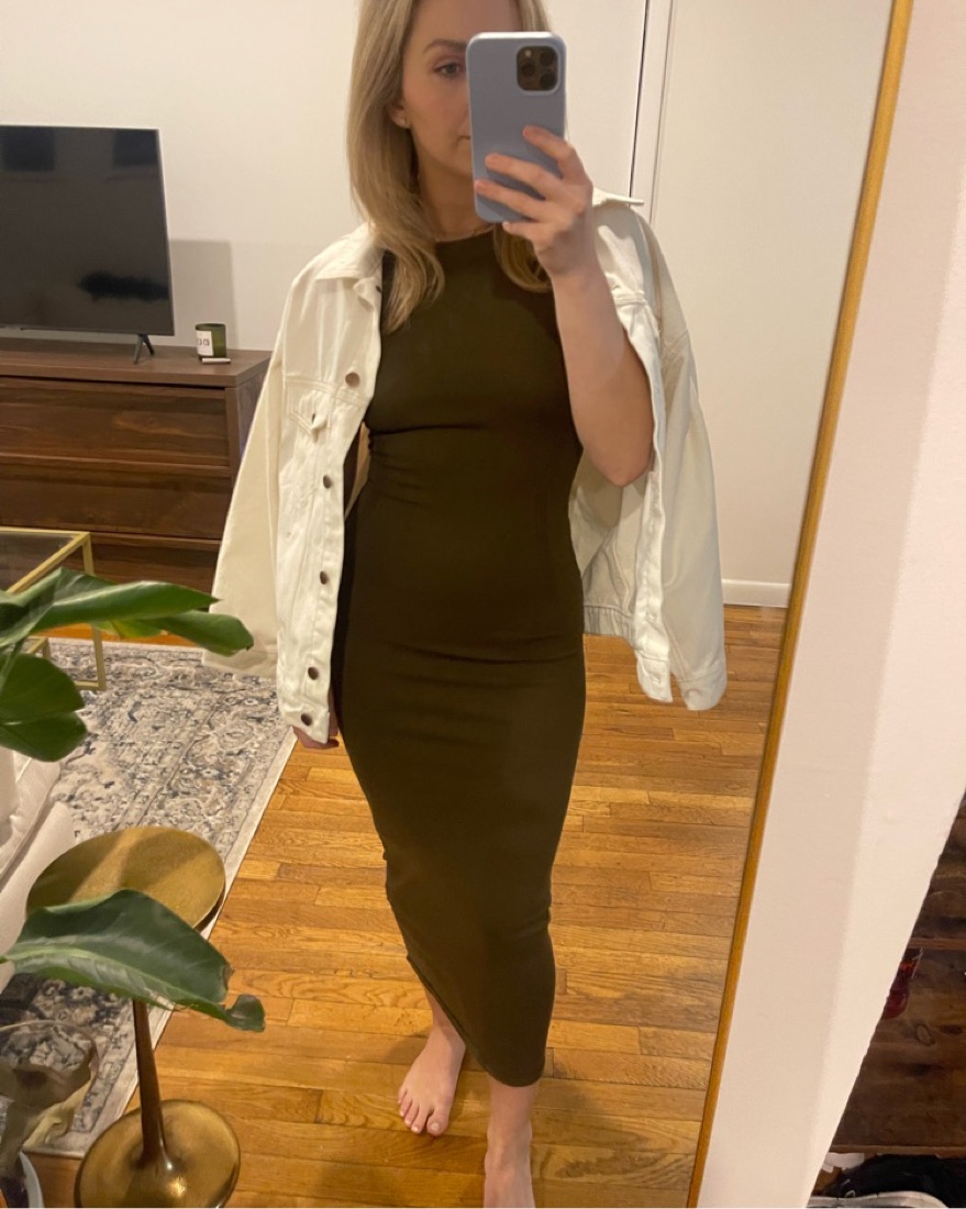 Zara Knit Midi Dress by Zara - Pickle