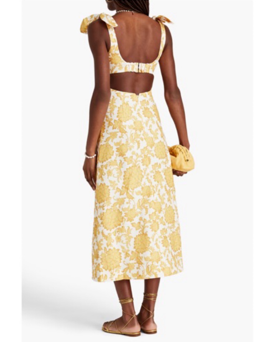 knee length dresses for ladies tropicana cut out midi dress