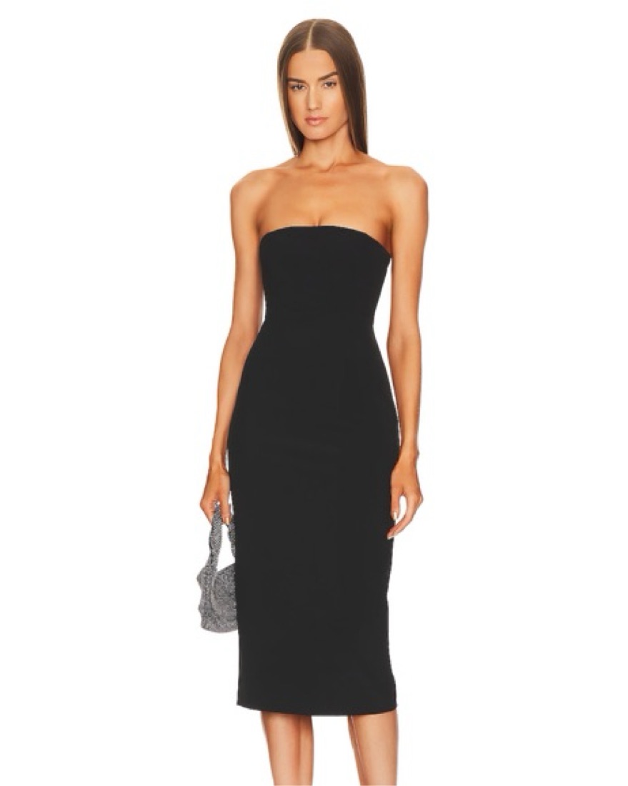 L’Academie Strapless Midi Dress - Image 1