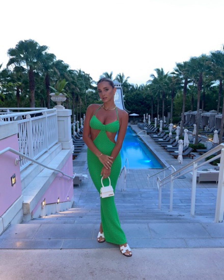 green emerald velvet dress Bananhot Bikinis Alfia Green Lagoon