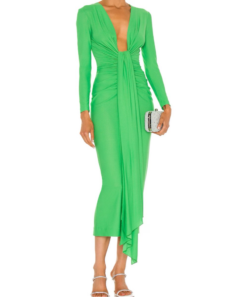 keepsake moonlight midi dress Isola Chanderi Silk Midi Dress S, purple