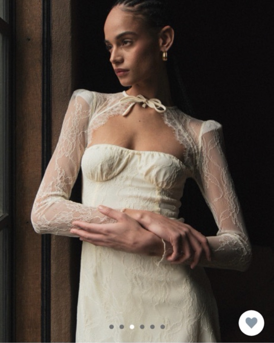 We Wore What Lace Mini Dress by WeWoreWhat - Pickle