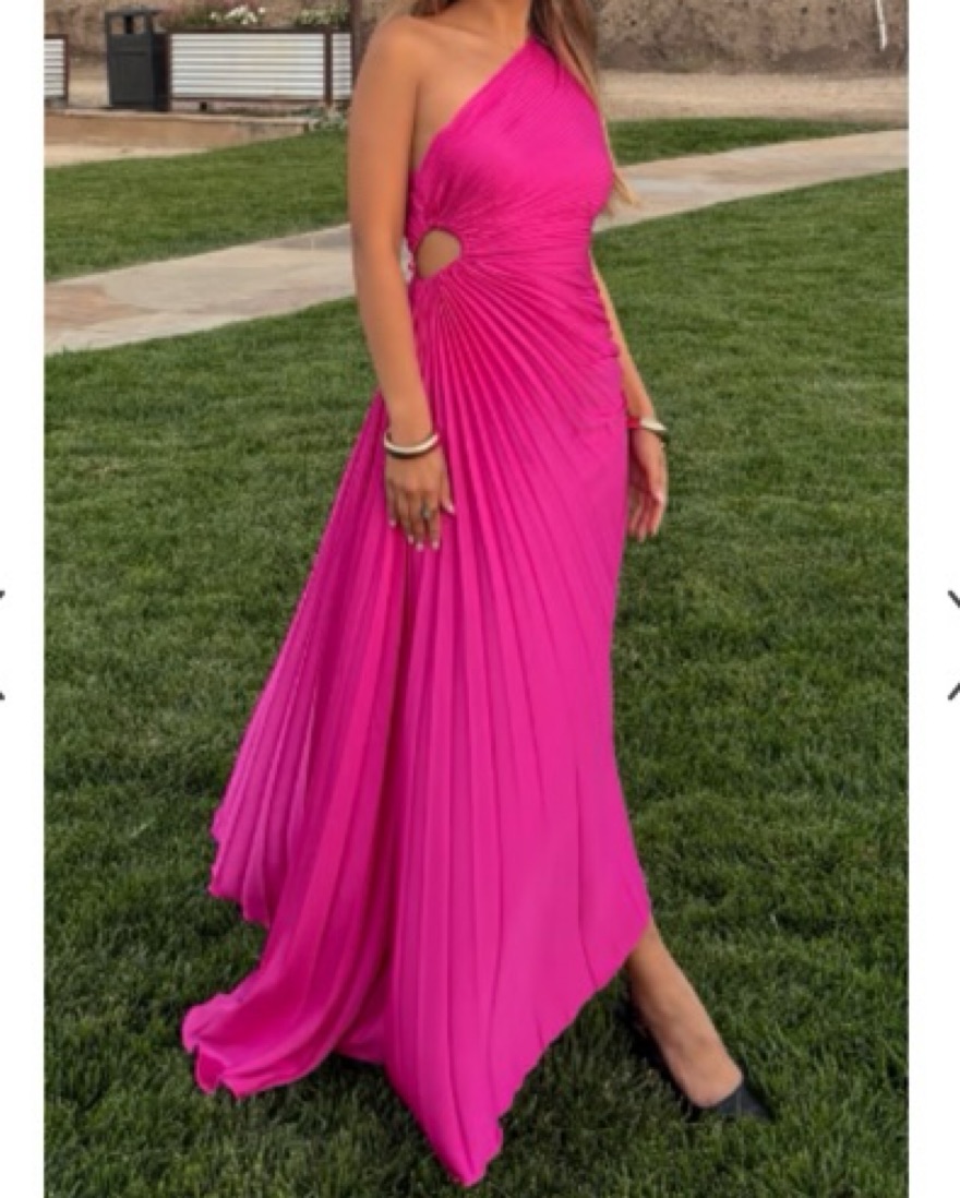 Mango Pink Pleated Dress by Mango - Pickle