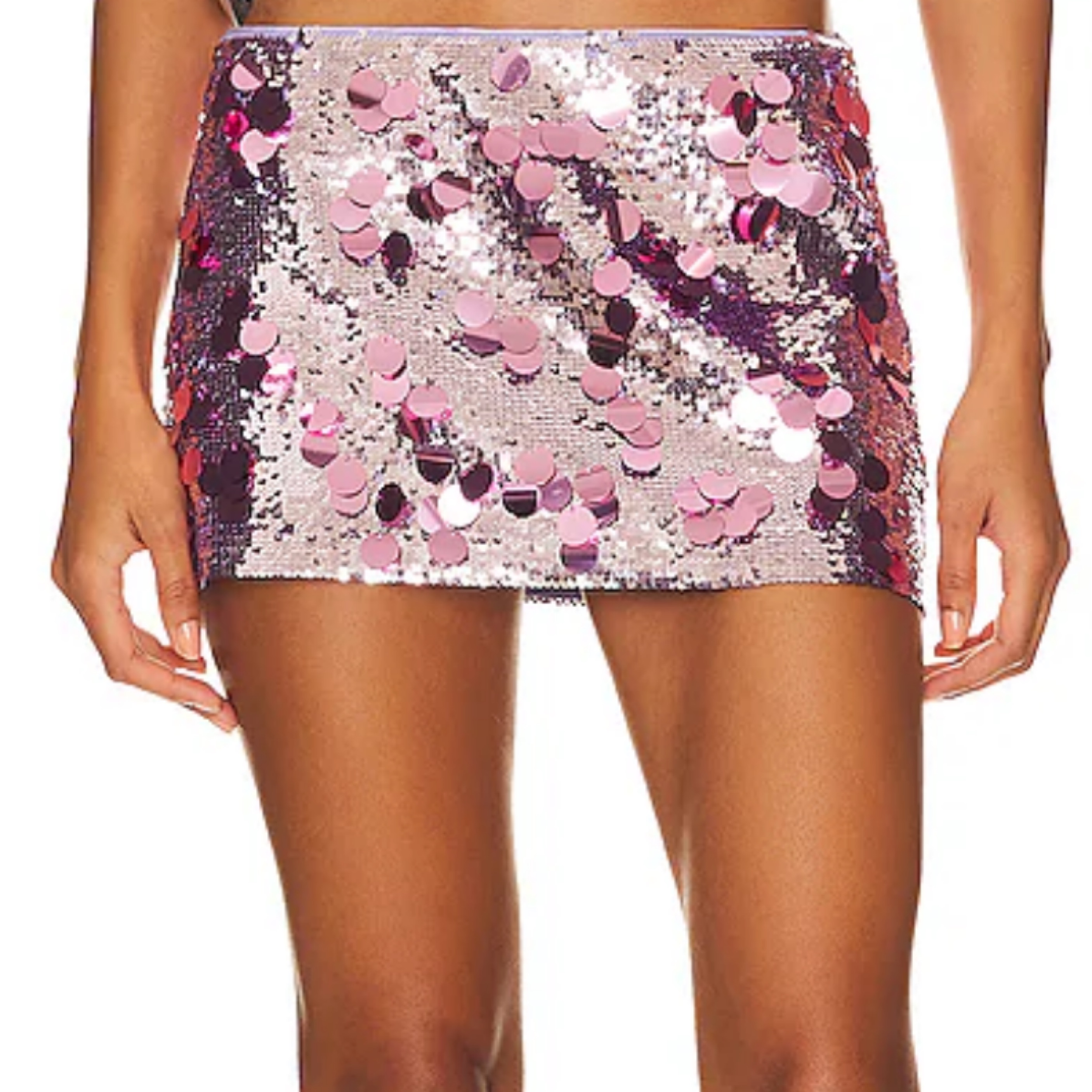 Guizio Violeta Lavender Sequin Skirt  - Image 4