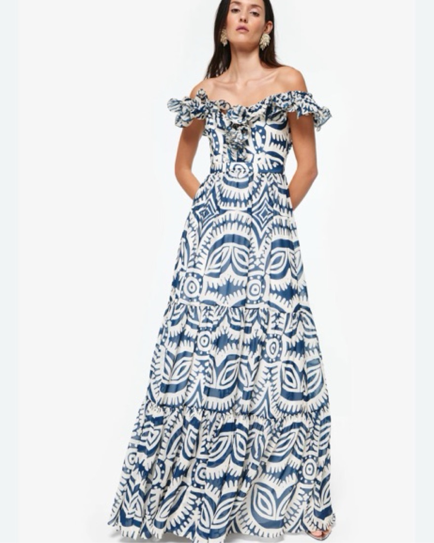 Nativo Maxi Dress by Andres Otalora - Pickle
