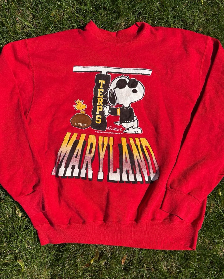 Maryland Snoopy Vintage Sweatshirt      - Image 1