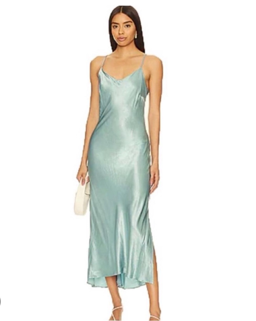 knee length dresses for ladies Harlow Maxi Dress in Light Blue Floral