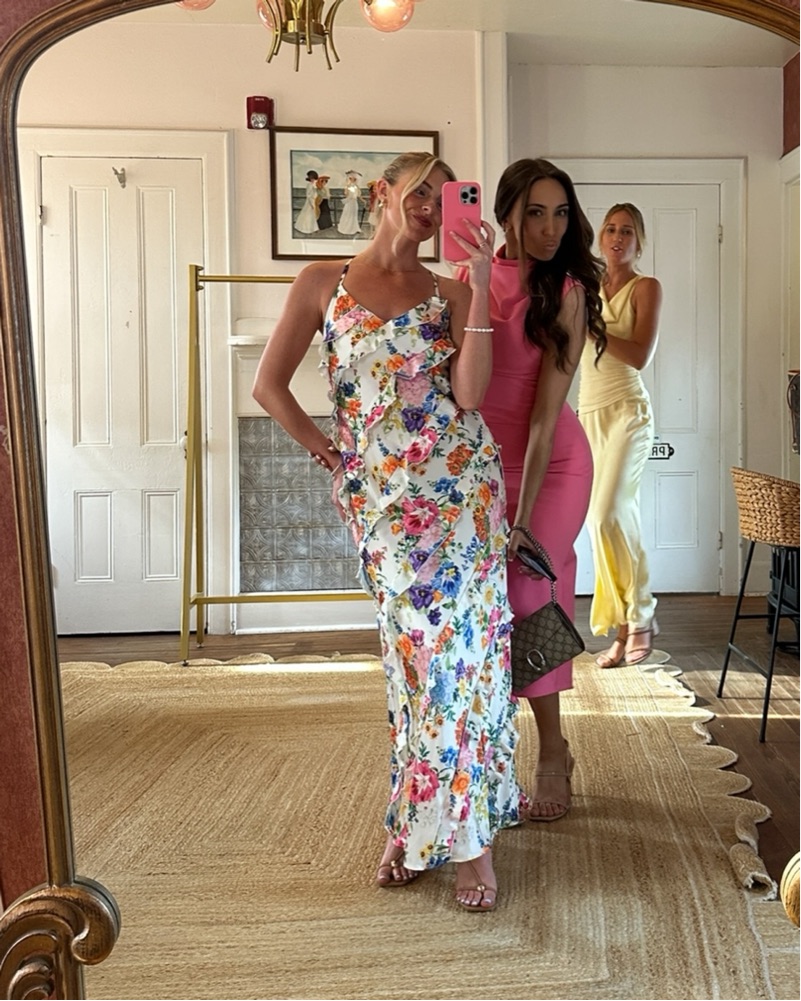open lace back dress Show Me Your Mumu Party Hop Dress