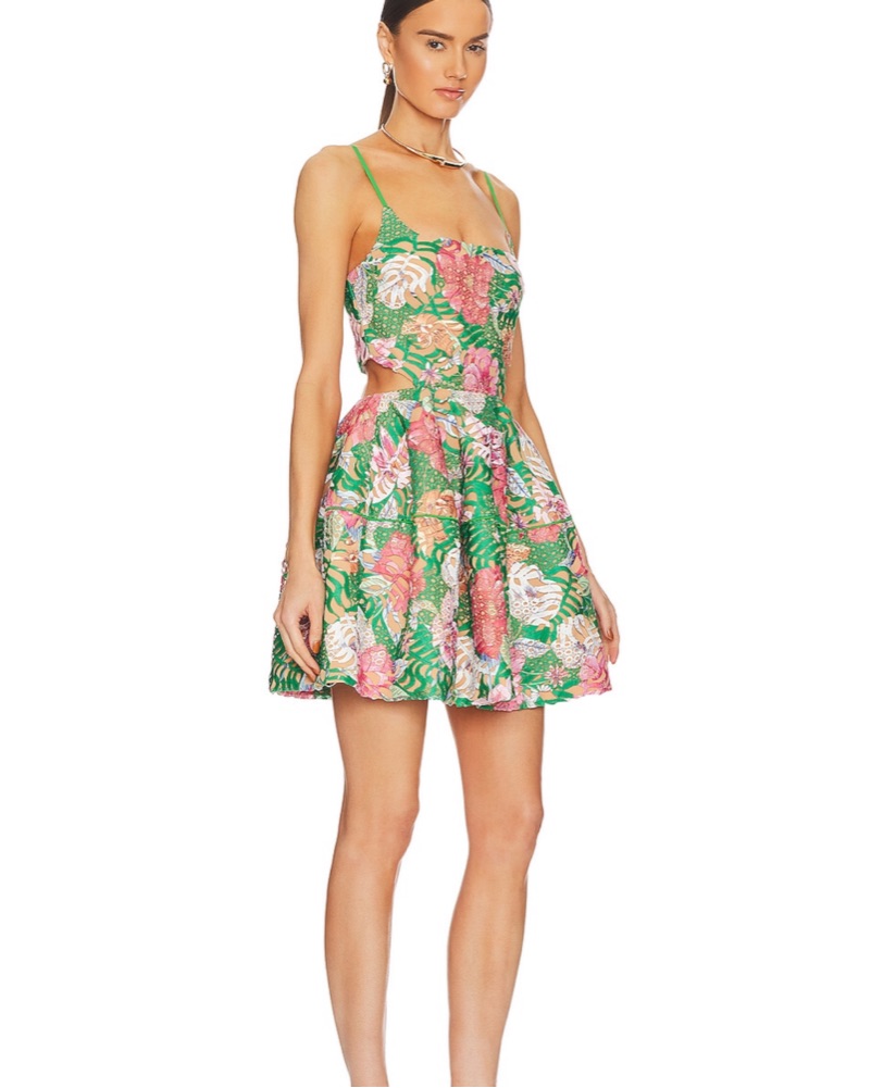 Green Floral Dress - Image 2