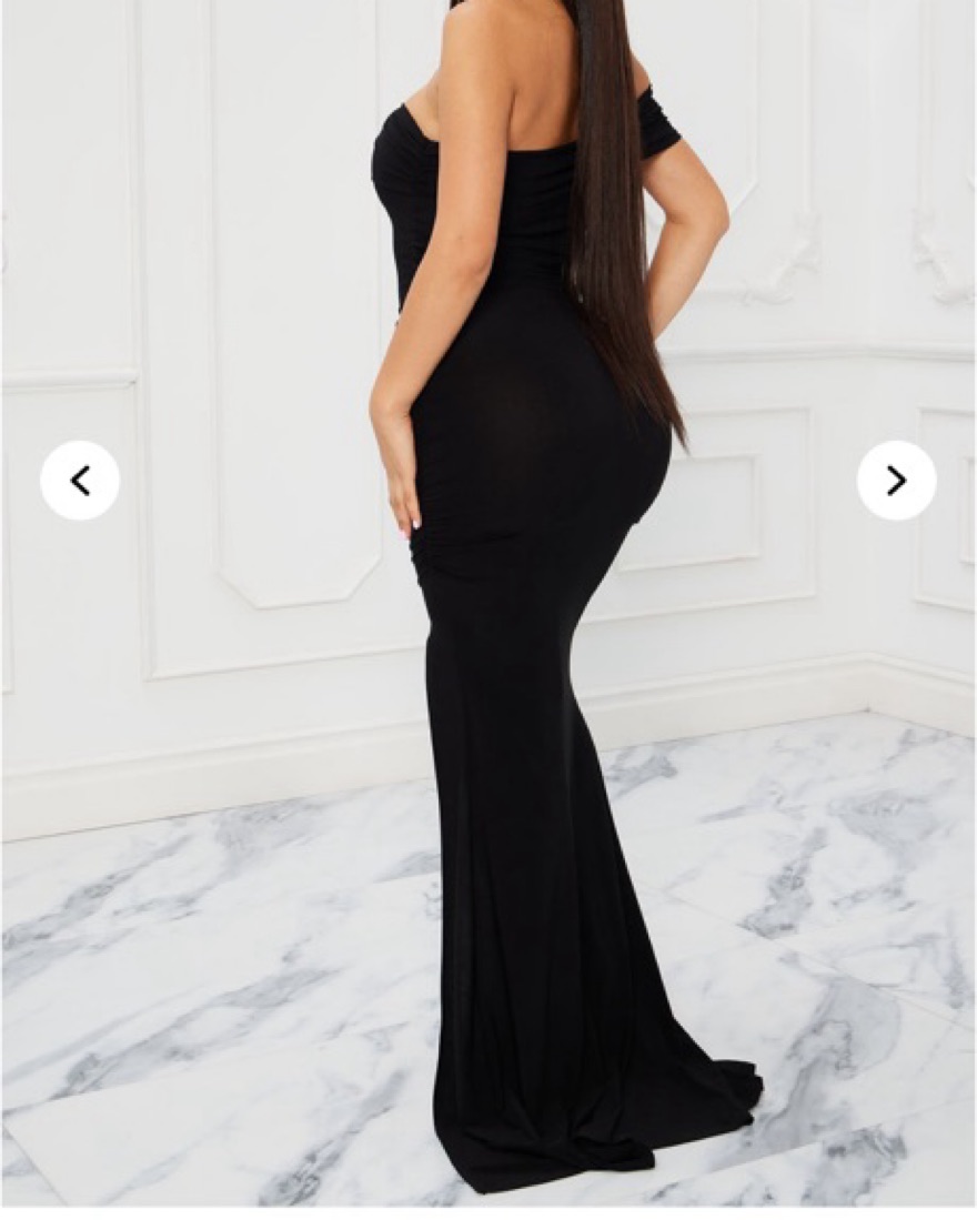 Stunning Black Strapless Gown - Image 1