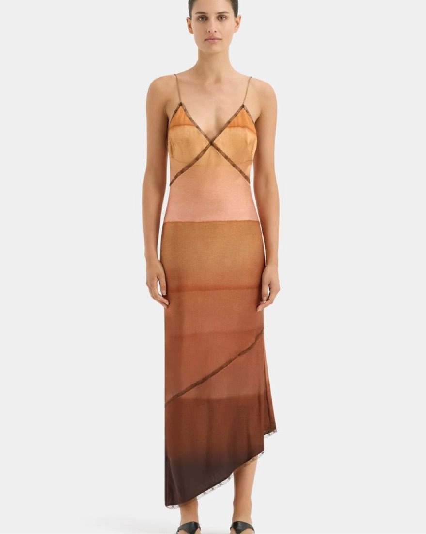 Sir Martina V Neck Midi Dress by SIR THE LABEL - Pickle