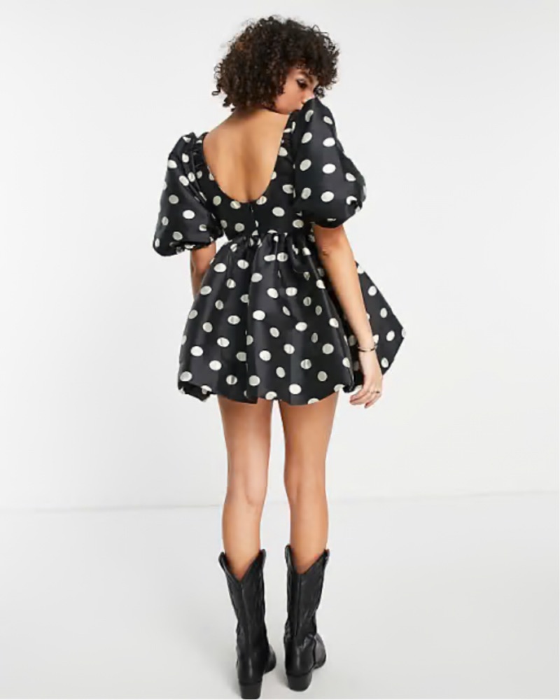 knee length dresses for ladies Frances Polka Dot Mini Dress main image 0