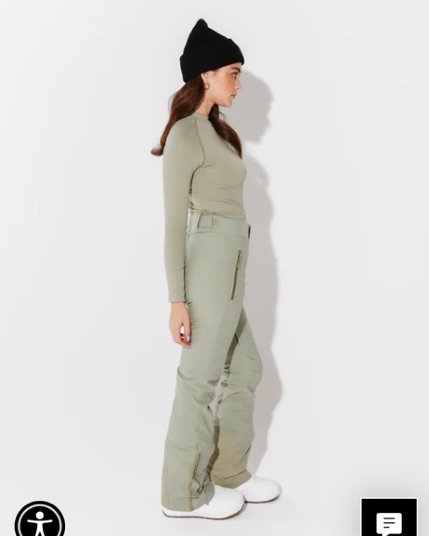 Halfdays Alessandra Ski Pant In Sage - Image 2