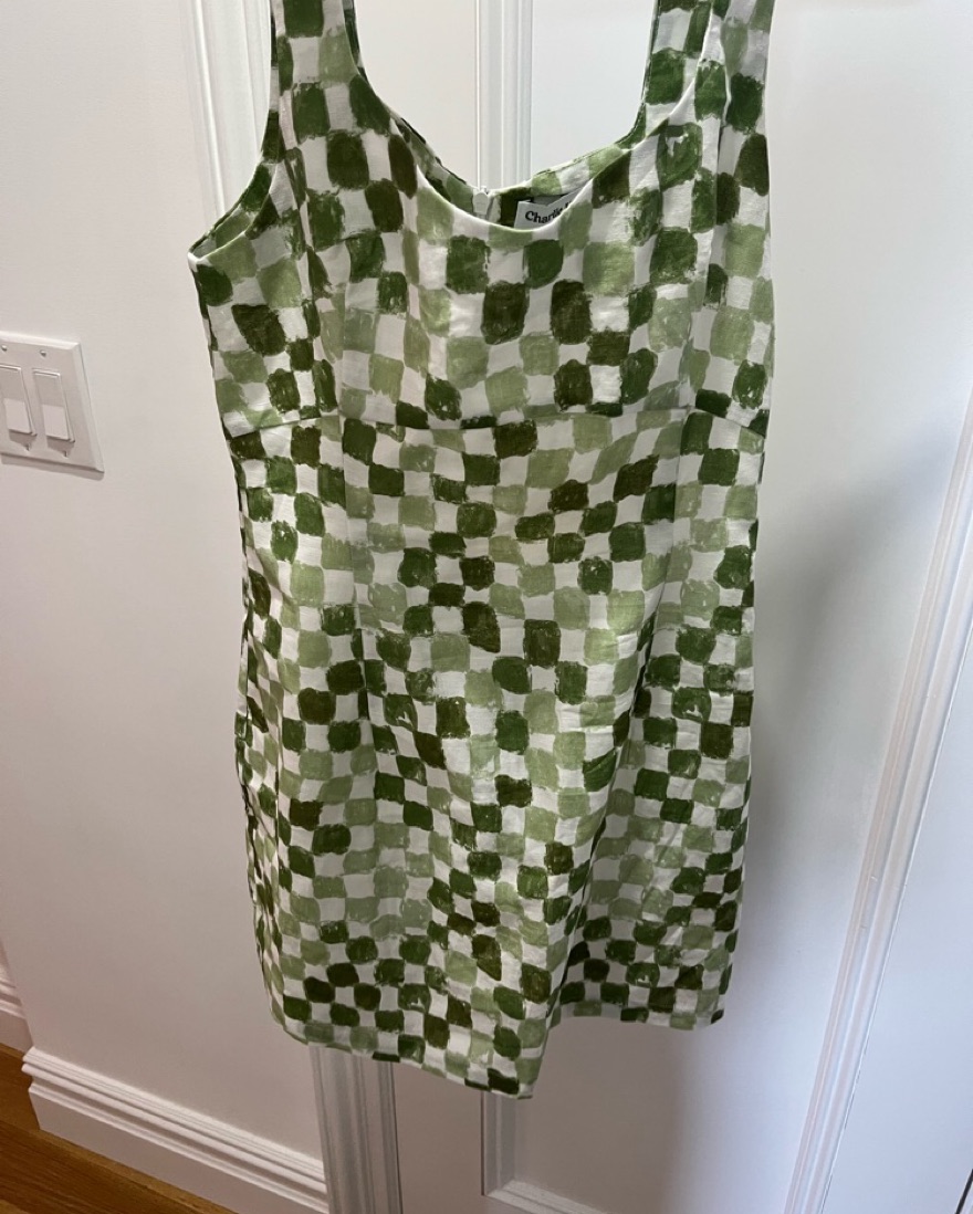  Fitted Linen Mini Dress  - Image 3