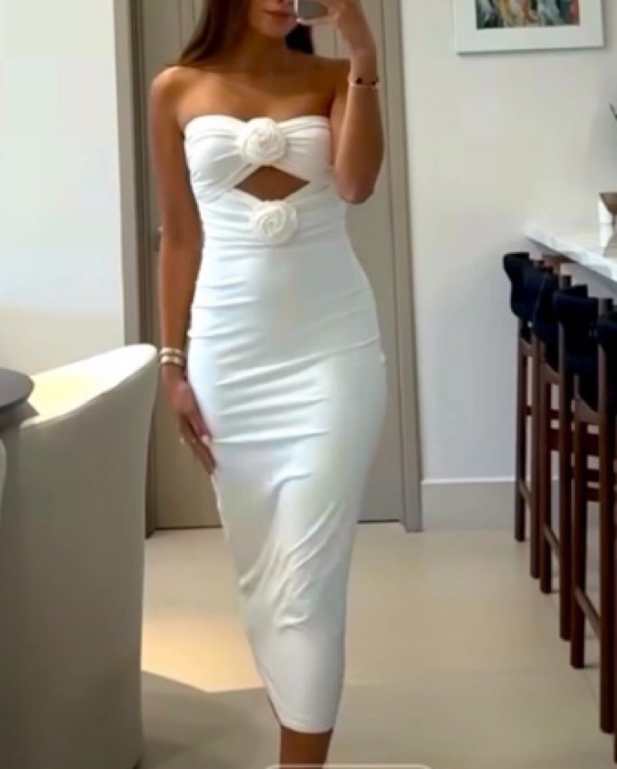 green emerald velvet dress Miley Dress White / M