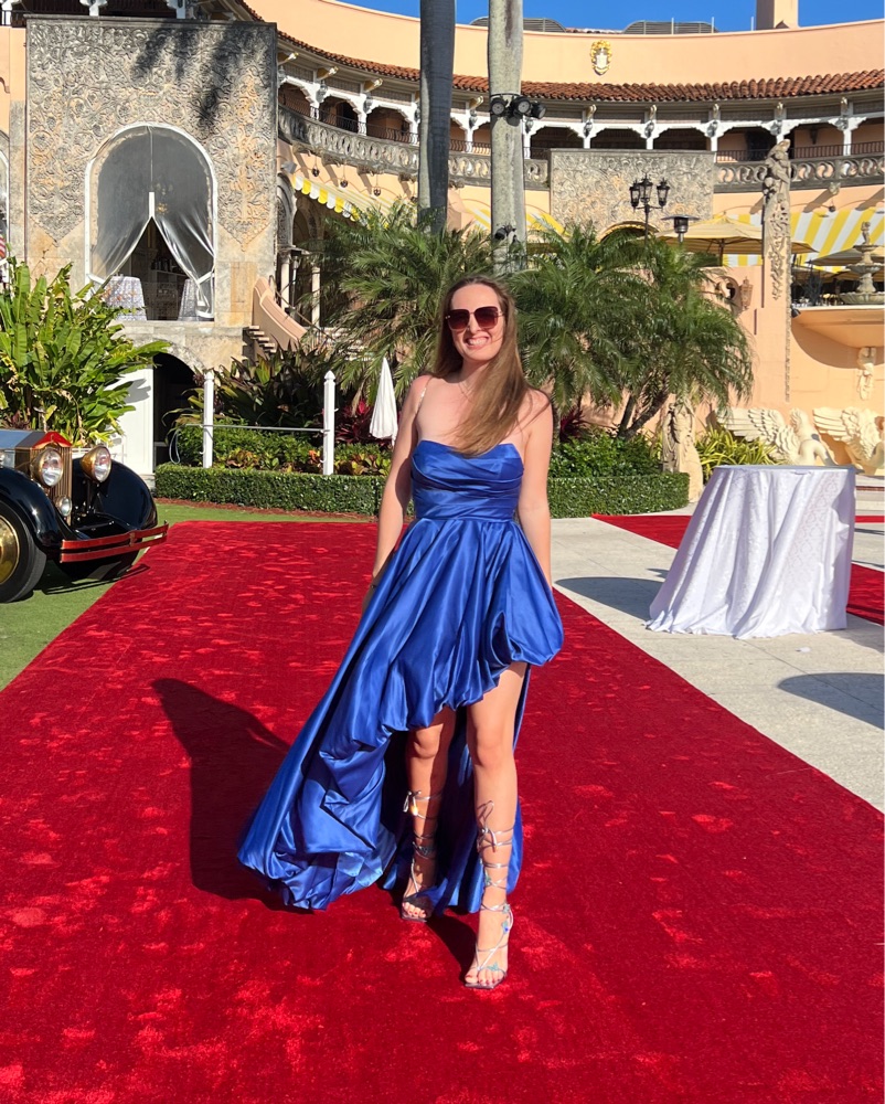 Blue gown Dress From Mac Duggal by Mac Duggal - Pickle