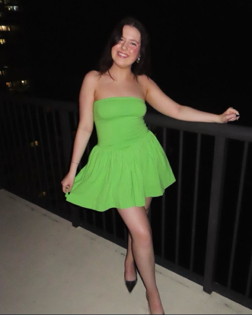Green Drop Waist Free People Dress by Free People - Pickle