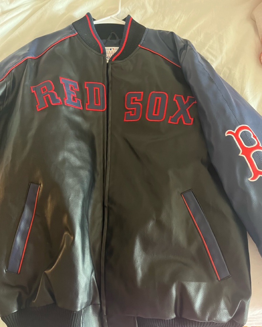Vintage Boston Red Sox leather jacket  - Image 1