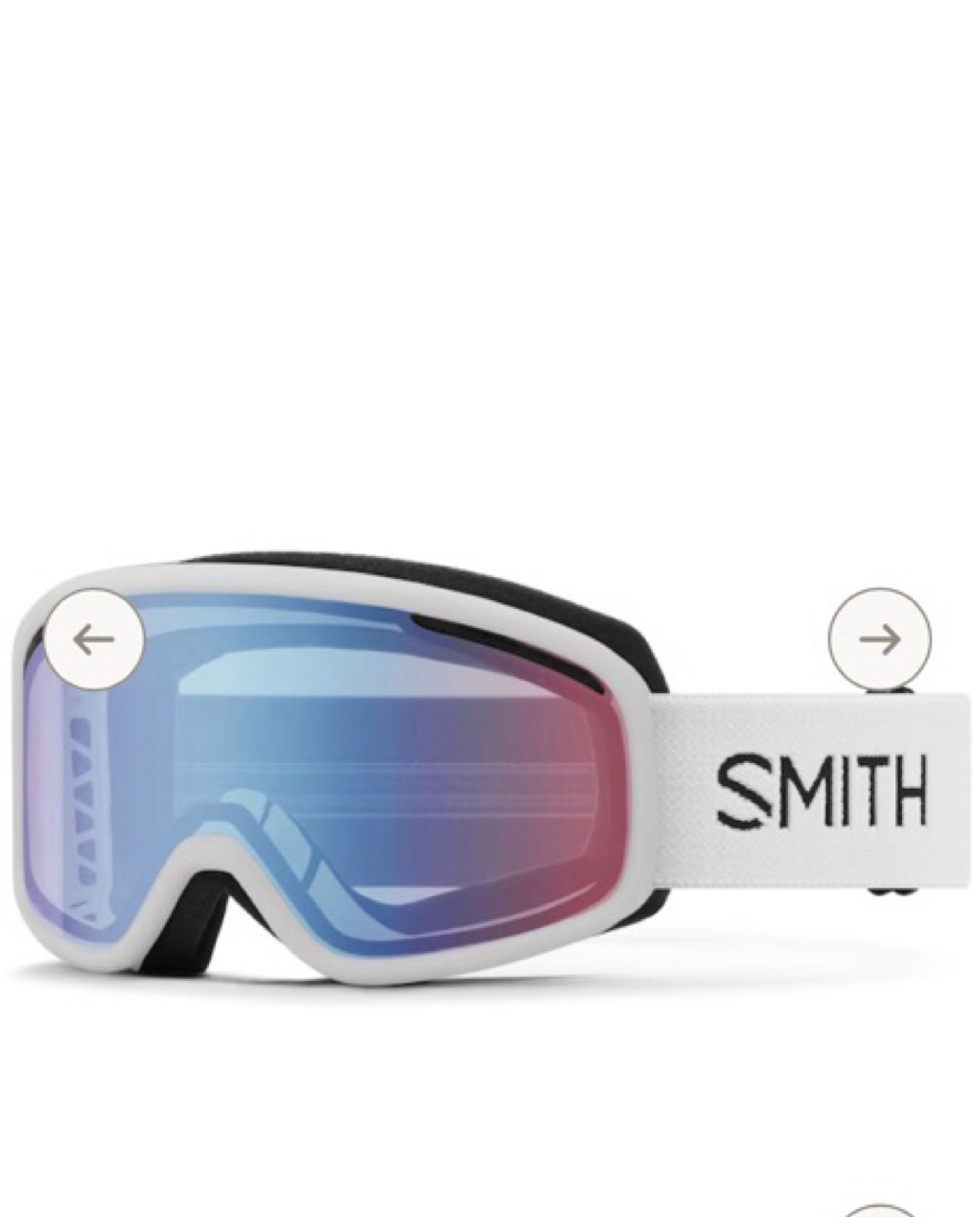 White and blue ski goggles - Image 1