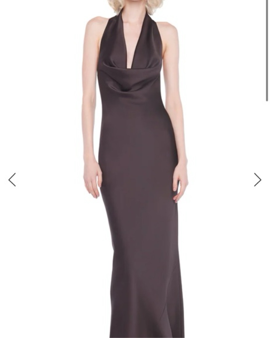 Brown Norma Kamali Formal Dress by Norma Kamali - Pickle
